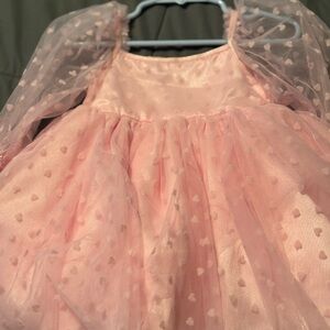 Habitual Blush Pink Heart Tulle Party Dress
